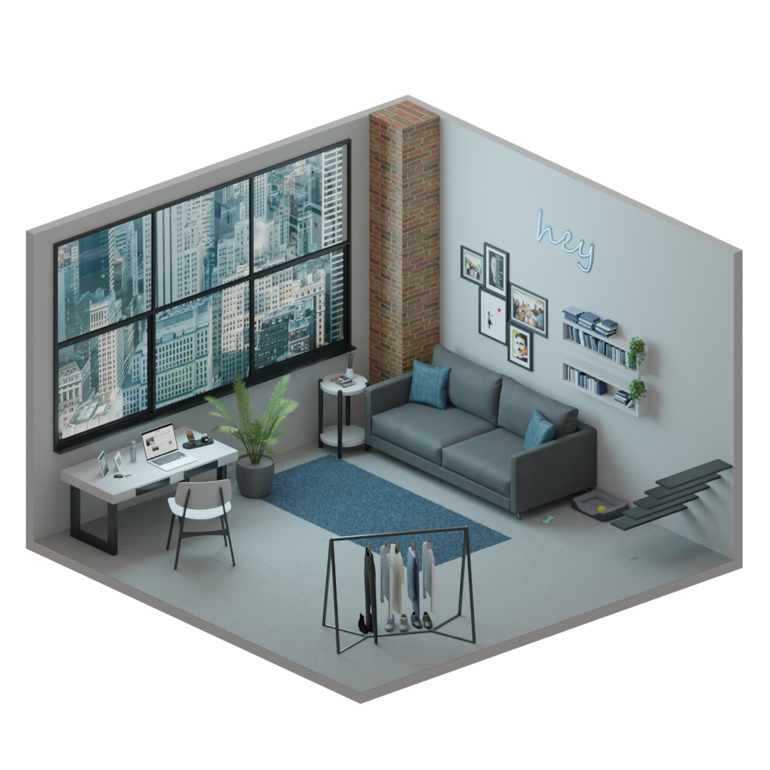 3D Room Visualization